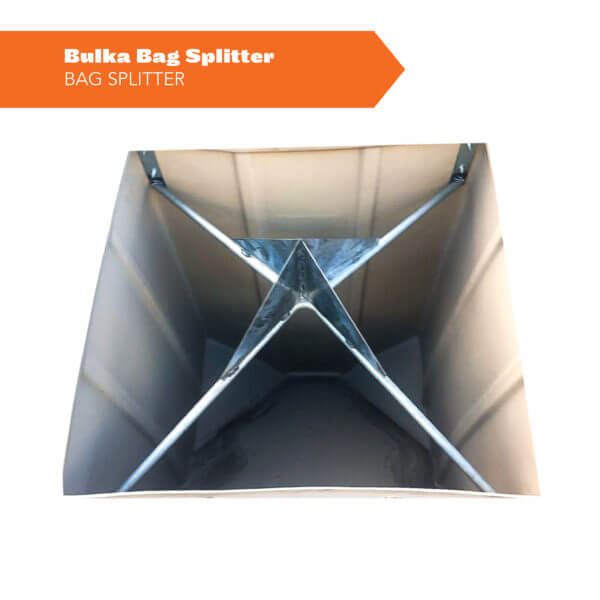 Bulka Bag Splitter for Poly 1 Tonne Stakka Bin Australia Best Hopper Bin Best Bin 1 tonne bin